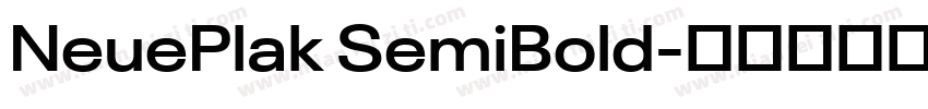 NeuePlak SemiBold字体转换